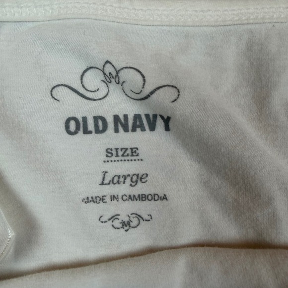 Vintage Y2K Old Navy Womens Lace Trim Cami Tank Top White Size Large - Picture 2 of 7